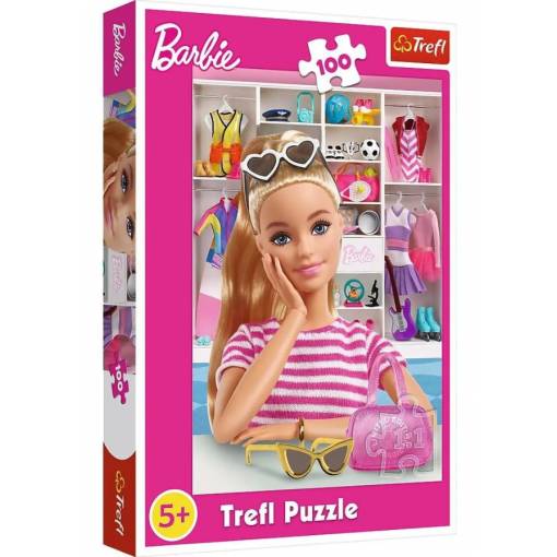Foto - Trefl pohádkové puzzle - Meet Barbie, 100 dílků