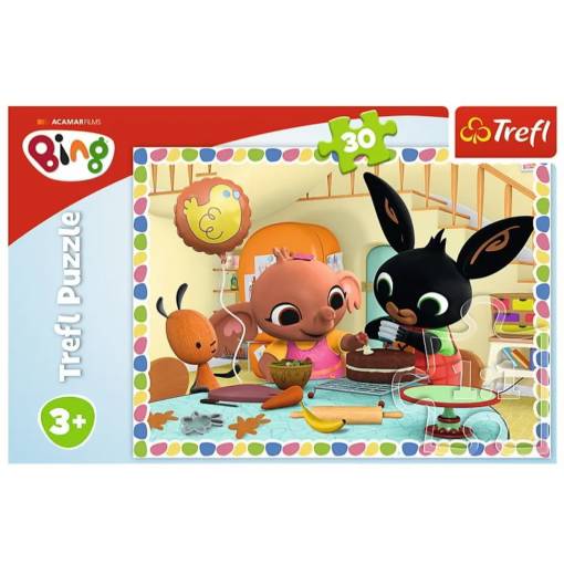 Foto - Trefl pohádkové puzzle - Bing, baking together, 30 dílků