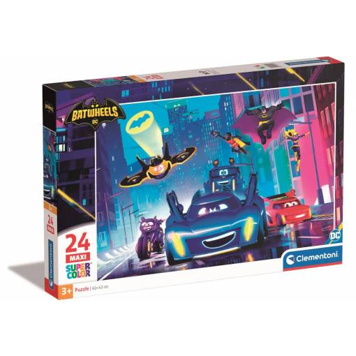 Foto - Clementoni pohádkové puzzle - Batwheels maxi, 24 dílků