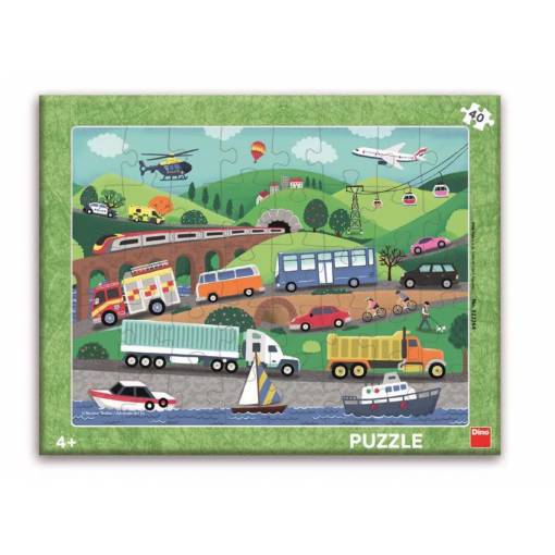 Foto - Dino pohádkové puzzle - Vehicles, 40 dílků