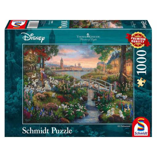 Foto - Schmidt Thomas Kinkade puzzle - 101 Dalmatians, 1000 dílků