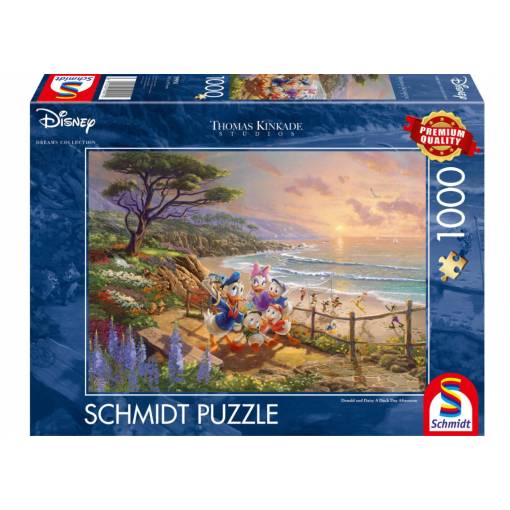 Foto - Schmidt Thomas Kinkade puzzle - Donald and Daisy, A Duck Day Afternoon, 1000 dílků