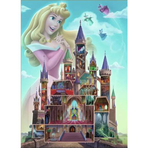 Foto - Ravensburger pohádkové puzzle - Disney Castle Collection, Sleeping Beauty, 1000 dílků