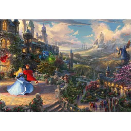 Foto - Schmidt Thomas Kinkade puzzle - Sleeping Beauty Dancing in the Enchanted Light, 1000 dílků