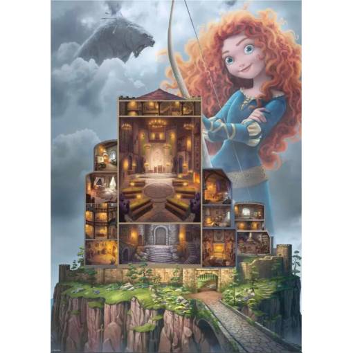 Foto - Ravensburger pohádkové puzzle - Castle Collection Merida, 1000 dílků