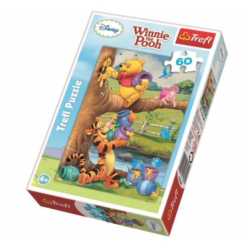 Foto - Trefl pohádkové puzzle - Winnie the Pooh, 60 dílků