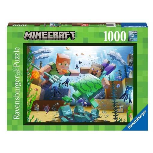 Foto - Ravensburger puzzle - Minecraft, 1000 dílků