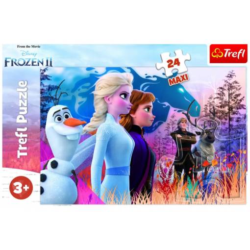 Foto - Trefl Frozen maxi puzzle - A magical quest, 24 dílků