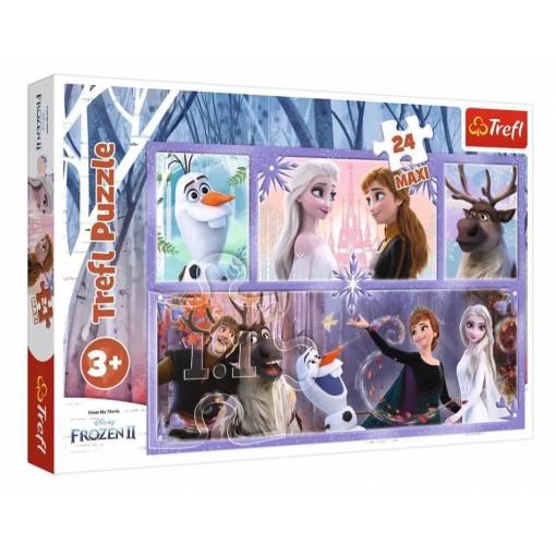 Foto - Trefl Frozen II maxi puzzle - A world full of magic, 24 dílků