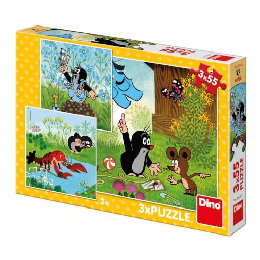 Foto - Dino pohádkové puzzle - Krteček a kalhotky, 55 dílků