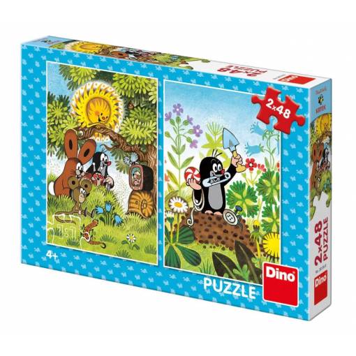 Foto - Dino pohádkové puzzle - Krtek, 48 dílků