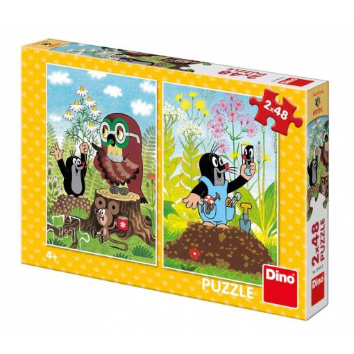 Foto - Dino pohádkové puzzle - Krtek na louce, 48 dílků
