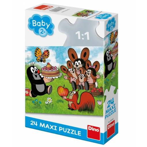 Foto - Dino pohádkové puzzle - Krtek a narozeniny Maxi, 24 dílků
