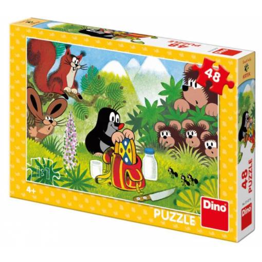 Foto - Dino pohádkové puzzle - Krtek a snídaně, 48 dílků