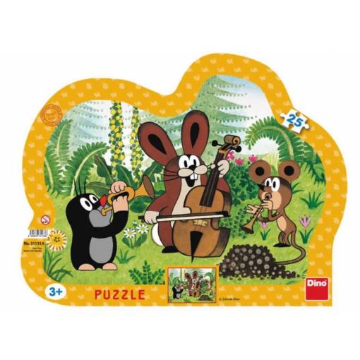 Foto - Dino pohádkové puzzle - Krtek muzikant, 25 dílků
