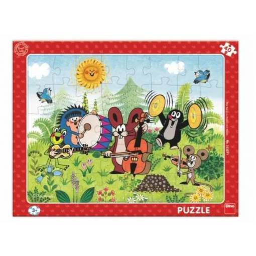 Foto - Dino pohádkové puzzle - Krtek a kapela, 40 dílků