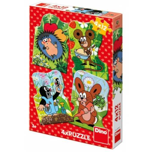 Foto - Dino pohádkové puzzle - Krtek, 12 dílků