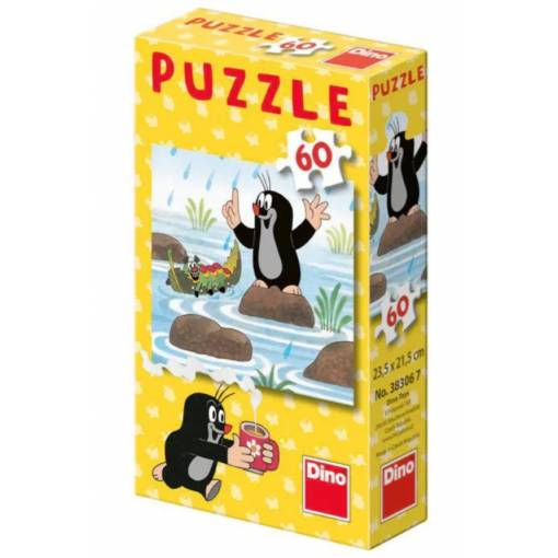 Foto - Dino pohádkové puzzle - Krtek a housenka, 60 dílků