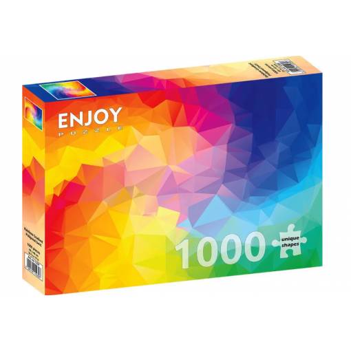 Foto - Enjoy puzzle - Rainbow Gradient Polygonal, 1000 dílků