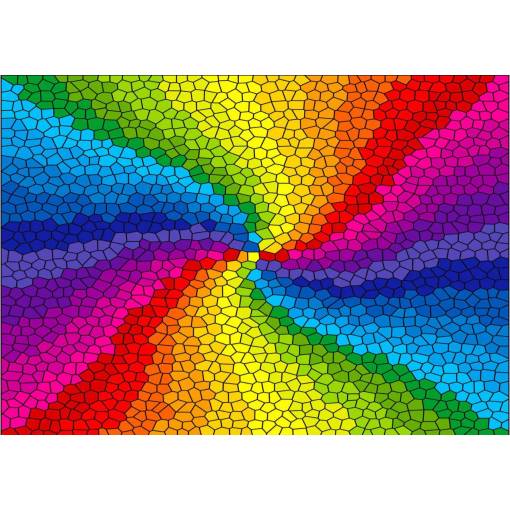 Foto - Enjoy puzzle - Stained Glass Rainbow Burst, 1000 dílků