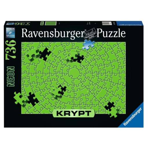 Foto - Ravensburger Krypt puzzle - Neon Green, 750 dílků