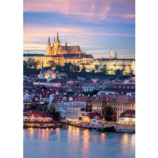 Foto - Dino neonové puzzle - Praha Hradčany, 1000 dílků