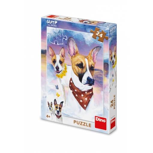Foto - Dino puzzle - Gump Jsme dvojka, 24 dílků