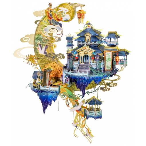 Foto - 3D kovové barevné puzzle - Moon Palace