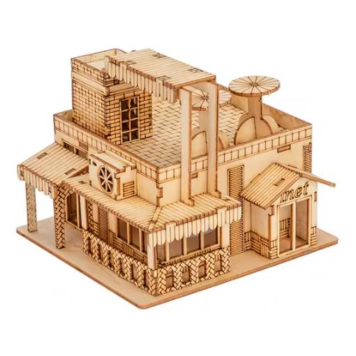 Foto - Dřevěné 3D puzzle se světýlkem - Dům, Type 8