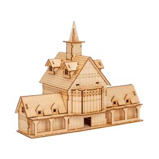 Foto - Dřevěné 3D puzzle se světýlkem - Dům, Type 14