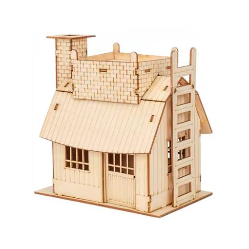 Foto - Dřevěné 3D puzzle se světýlkem - Dům, Type 10