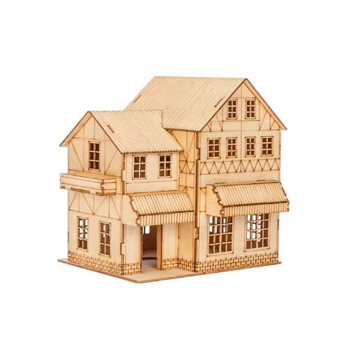 Foto - Dřevěné 3D puzzle se světýlkem - Dům, Type 15