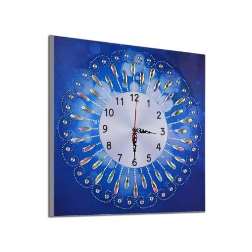 Foto - Mechanické diamantové malování - Hodiny 35 x 35, DZ-083