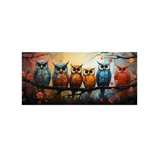 Foto - Klasické dřevěné puzzle - Sovičky, A3
