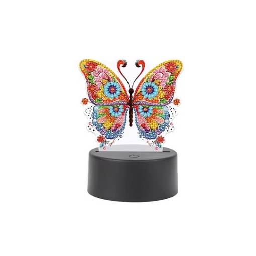 Foto - Diamantové malování s podstavcem a podsvícením - Butterfly