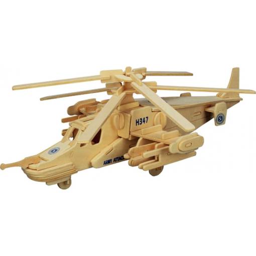 Foto - WOODEN TOY, WCK 3D puzzle - Vrtulník