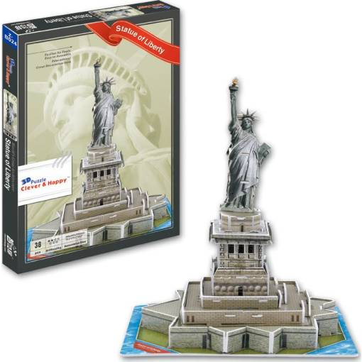 Foto - CLEVER&HAPPY 3D puzzle - Socha Svobody, 38 dílků