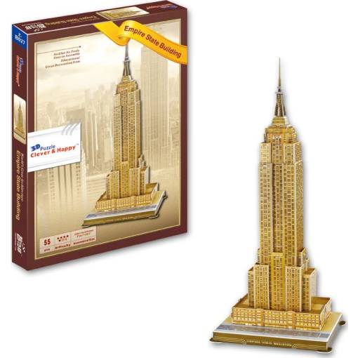 Foto - CLEVER&HAPPY 3D puzzle - Empire State Building, 55 dílků