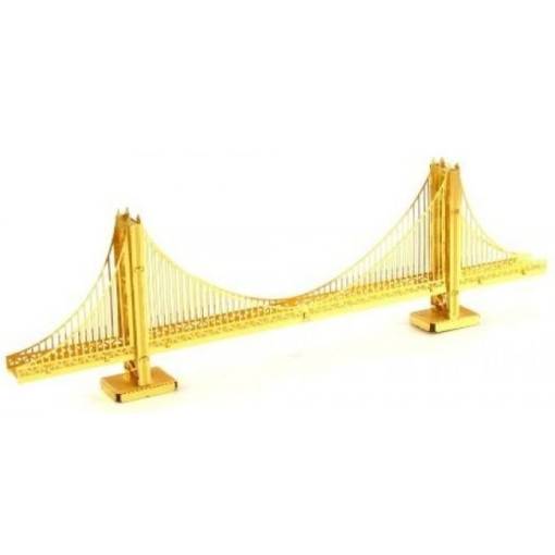 Foto - METAL EARTH 3D puzzle - Most Golden Gate, zlatý