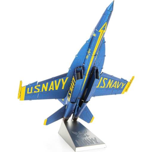 Foto - METAL EARTH 3D puzzle - FA-18 Super Hornet, Blue Angels (ICONX)