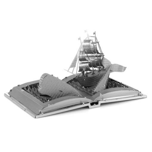 Foto - METAL EARTH 3D puzzle - Kniha, Bílá velryba