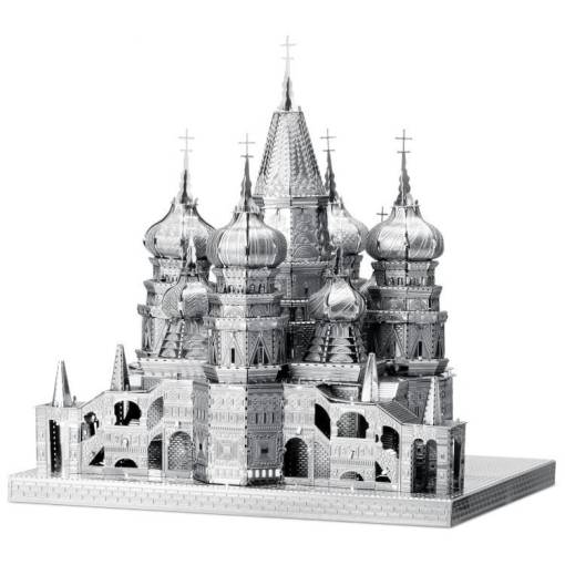 Foto - METAL EARTH 3D puzzle - Chrám Vasila Blaženého (ICONX)