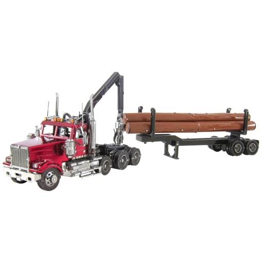 Foto - METAL EARTH 3D puzzle - Western Star 4900 Log Truck s návěsem (ICONX)
