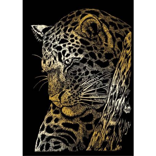 Foto - ROYAL & LANGNICKEL Zlatý škrabací obrázek - Leopard