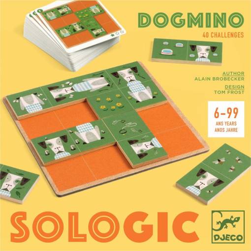 Foto - DJECO Dřevěná hra - Dogmino