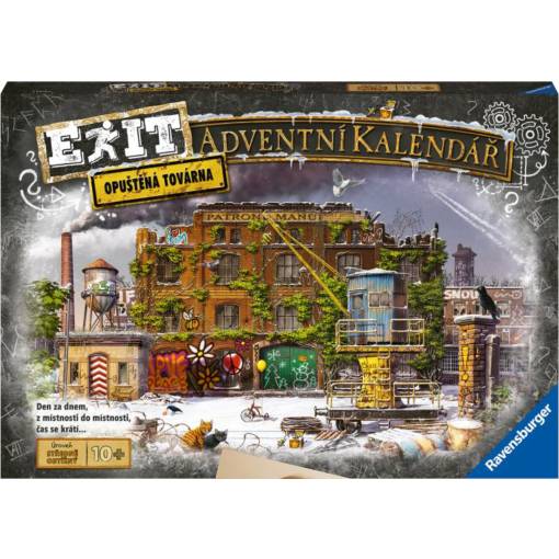 Foto - RAVENSBURGER EXIT Úniková hra Adventní kalendář - Opuštěná továrna