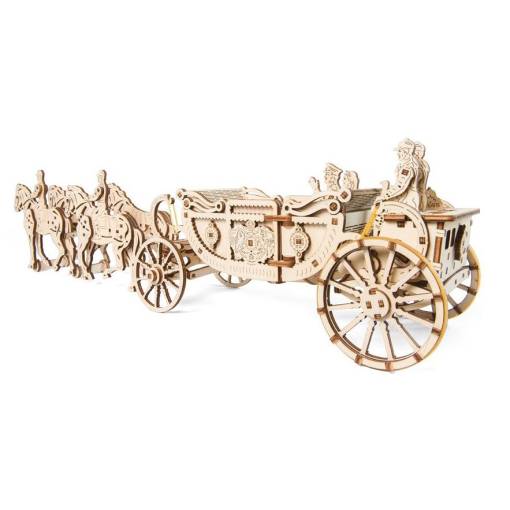 Foto - UGEARS 3D puzzle - Královský kočár, 290 dílků