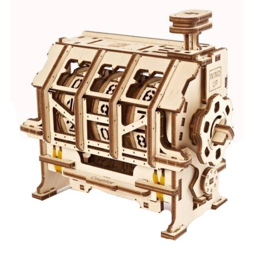 Foto - UGEARS 3D puzzle - Počítadlo (pokladna), 157 dílků