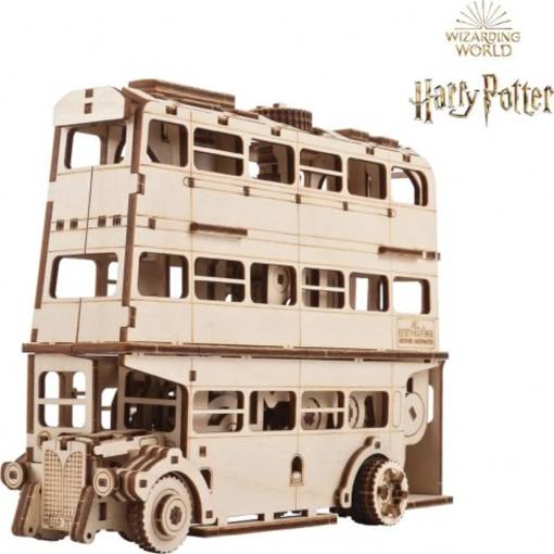 Foto - UGEARS 3D puzzle - Harry Potter Záchranný kouzelnický autobus, 268 dílků