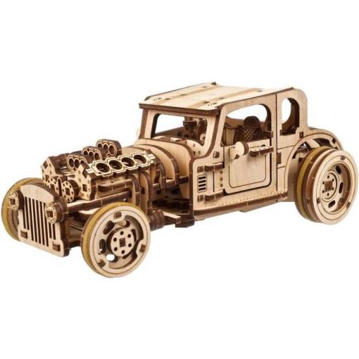 Foto - UGEARS 3D puzzle - The Hot Rod Furious, 207 dílků